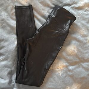 SPANX Faux leather leggings size small